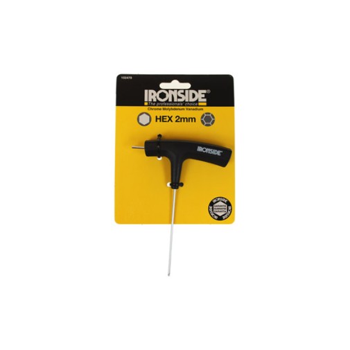 Llave allen mango EN "t" punta larga con bola 2 mm, 85 mm, 2 puntas ironside