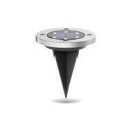 Baliza solar metal IP44 8 horas de autonomia pack 2 unidades xanlite