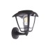 Aplique solar negro retro LED IP44 sensor de movimiento bombilla 400 lm 3000K incluida xanlite