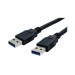 Cable USB a/ USB a macho/macho 2M negro axil