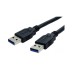 Cable USB a/ USB a macho/macho 2M negro axil