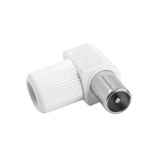 Conector antena coaxial macho acodado 9,5MM axil