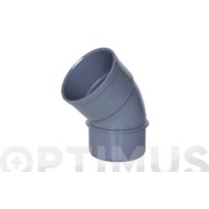 Codo evacuacion PVC m-h 45º Ø 32MM hidrotecnoagua