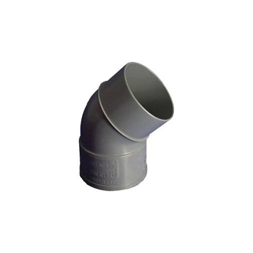 Codo evacuacion PVC m-h 45º Ø 50MM hidrotecnoagua