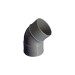 Codo evacuacion PVC m-h 45º Ø 50MM hidrotecnoagua