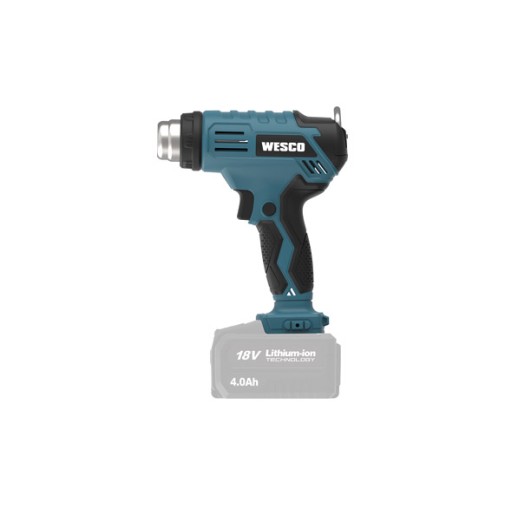 Decapador aire caliente bateria 18V 200L/MIN 350/550ºC sin bateria wesco