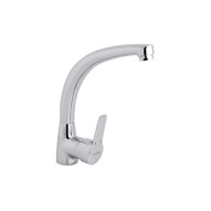 Grifo de cocina monomando caño conformado serie basic cromo genebre