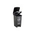 Cubo con pedal smart 25L reciclaje deco PIZARRA-26X36X47CM Tatay