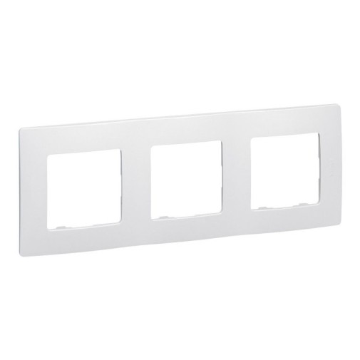 Marco 3 elementos blanco serie niloe Legrand