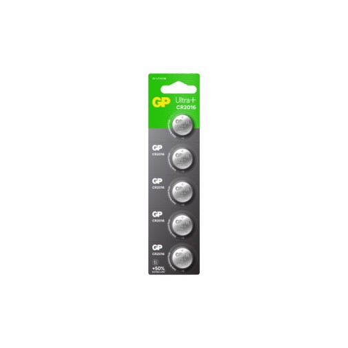 Pila litio boton cr 2016 3V 5 unid gp