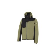 Sudadera con cremallera 330 gr fynor verde / negro talla XXL issaline