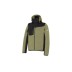 Sudadera con cremallera 330 gr fynor verde / negro talla XXL issaline