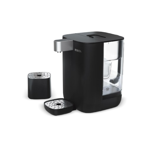 Dispensador/calentador de agua cube negro 4L brita