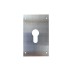 Placa cerradura boca pera 80X120MM INOX satinado M-51/80120P clovan