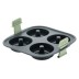 Molde donuts silicona 4 cavidades gris 20X20X5,6CM lekue
