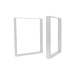 Pata de mesa cuadrada 710X580MM (2 unidades) blanca mate monllor