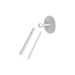 Lampara pared interior cilindrica inalambrico blanca roll 4 300LM 3000K IP20 newgarden