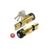Cilindro C6 con alarma alta seguridad leva larga 35-35 laton 5 llaves XL Lince