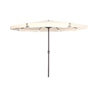 Parasol aluminio beige con faldon 3,5 m tubo 48 mm con manivela import