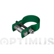 Abrazadera tensor montada Ø48MM plastificada verde 25UN torres