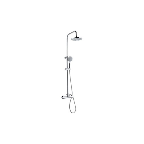 Columna ducha termostatica mod. pacific rociador redondo artic