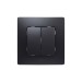 Conmutador doble negro serie niloe Legrand