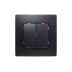 Conmutador doble negro serie niloe Legrand