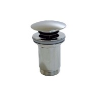 Valvula click-clack larga roscada laton cromado grande hidrotecnoagua