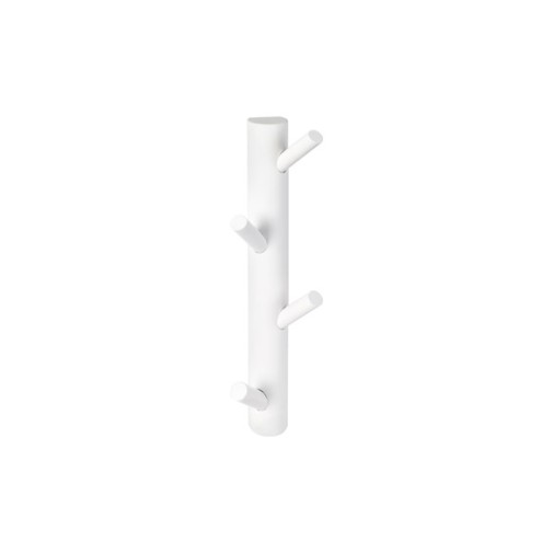 Percha pared vertical 4 ganchos blanco nesu
