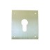 Placa cerradura boca pera 80X80MM latón mate M-51/8080P clovan