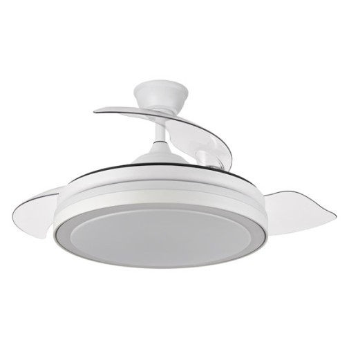 Ventilador de techo plafon aspas retractiles blanco Ø50CM 35W sonedas