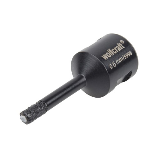 Corona perforadora diamante Ø6MM para amoladoras angulares "ceramic" wolfcraft