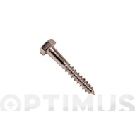 Tornillo barraquero hexagonal DIN 571 cincado 10 x 80 100 uds hispanox