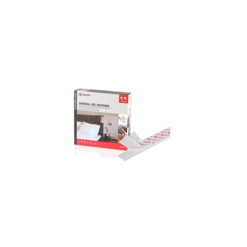 Cinta union desmontable velcro® stick on 25 m x 20 mm blanco