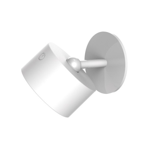 Lampara pared interior redonda inalambrico blanca roll 8 300LM 3000K IP20 newgarden