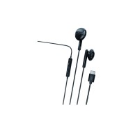 Auriculares estereo tipo c con microfono negro myway