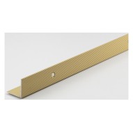 Canto peldaño aluminio tornillo 2M 4,2X2,6CM oro arcansas