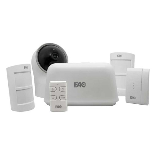 Alarma wifi FAC camara 360º+CENTRALITA 1 sensor PUERTA/VENTANA+2 de movimiento+mando