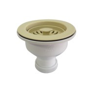 Valvula cesta color blanco Ø113 mm crearplast
