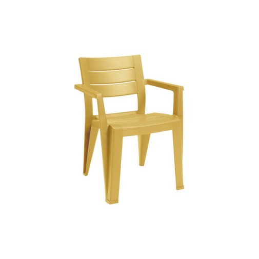 Sillon resina apilable julie mostaza keter