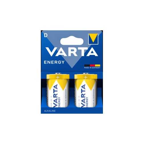 Pila alcalina energy LR20D 2 unidades Varta