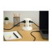 Base multiple torreta 8 enchufes USB a + 2 USB c blanco con luz nocturna garza