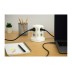 Base multiple torreta 8 enchufes USB a + 2 USB c blanco con luz nocturna garza