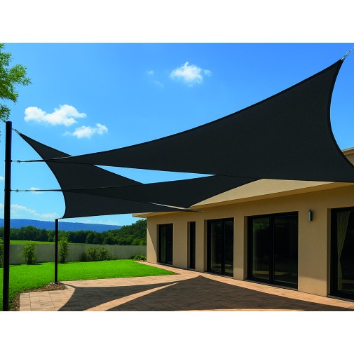 Toldo vela sombreo triangular polietileno 185GR 03X03X03M antracita Natuur
