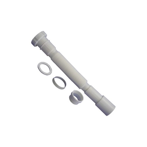 Sifon botella extensible plastico cromado redondo con alargadera/plafon hidrotecnoagua