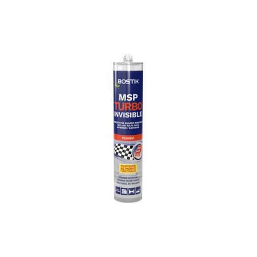 Adhesivo montaje msp turbo 290 ml invisible bostik