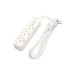 Base multiple con interruptor blanco 3 tomas 1,5MT arteconfort