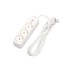 Base multiple con interruptor blanco 3 tomas 1,5MT arteconfort