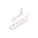 Base multiple con interruptor blanco 3TOMAS 1,5MT 2USB arteconfort