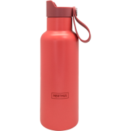 Botella termo doble pared 500ML tapon click coral nerthus